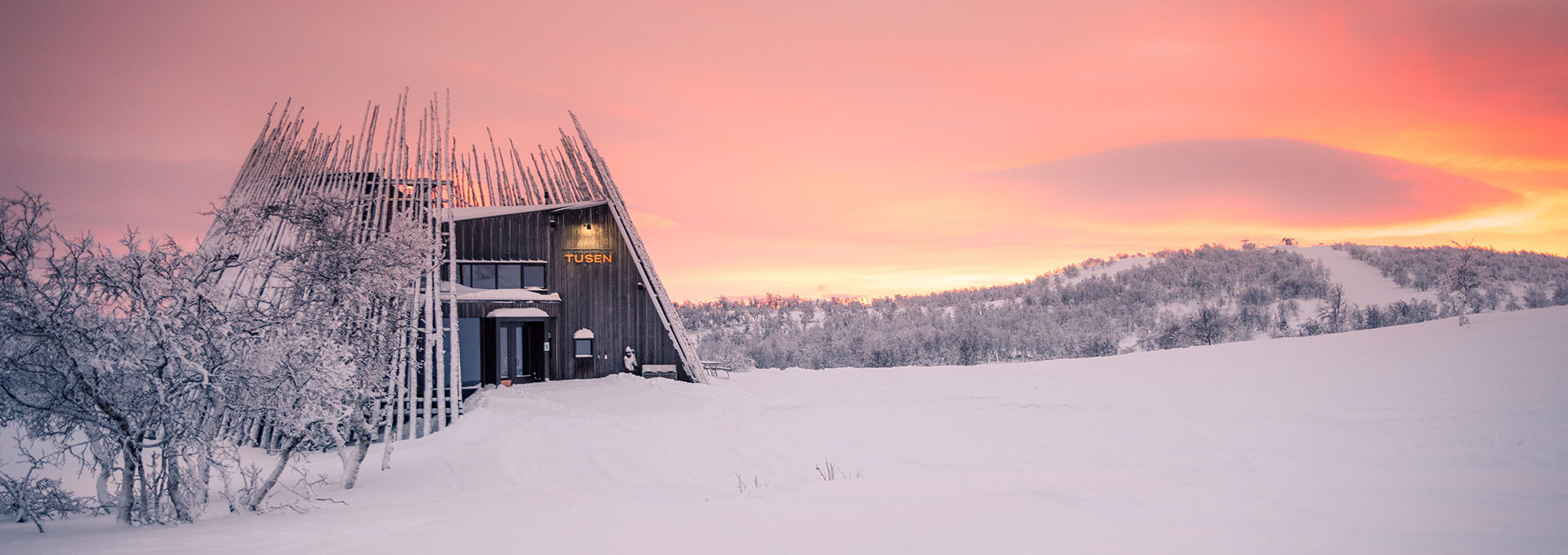 Restaurang Tusen ligger på fjället